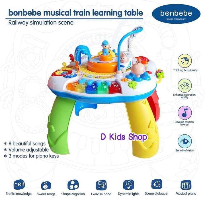 bonbebe-train-learning-table-โต๊ะกิจกรรมรถไฟ-ลิขสิทธิ์แท้-แบรนด์-bonbebe-ประเทศเกาหลี