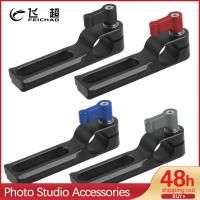 มาตรฐาน Rod Clamp หลุมเดียว15มม. พร้อม NATO Safety Rail 14สกรู Quick Release Universal สำหรับกล้อง DSLR Follow Focus System