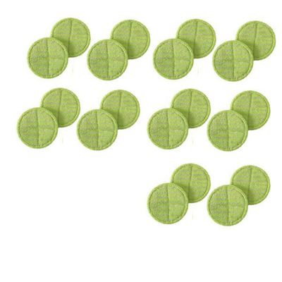 20 Pcs Replacement Pad for Cordless Electric Rotary Mop Sweeper Wireless Electric Rotary Mop Replacement Scrubber Pad