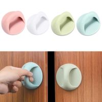 【CW】 2Pcs adhesive Seamless Door Handle Round Cupboards Window Drawer Wardrobe Handles Balcony Glass Sliding