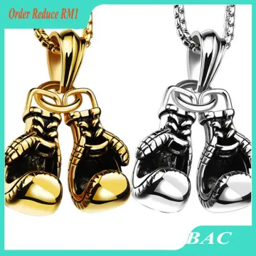 Buy Boxing Gloves Necklace, Boxing Glove Charm, Antique Gold, Initial  Necklace, Initial Hand Stamped, Personalized, Monogram Online in India -  Etsy