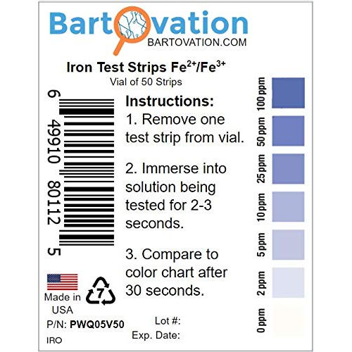 bartovation-iron-test-strips-0-100-ppm-vial-of-50-strips-for-measuring-free-soluble-iron-fe2-and-fe3