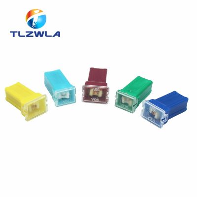 1PCS 20A 25A 30A 40A 50A 60A Insurance Auto Square Fuse Tube for Car Air Conditioning Insurance Fan LED Strip Lighting
