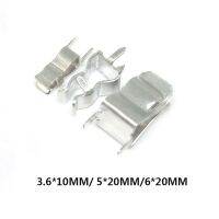 50pcs/lot Fuse Holder 3.6x10 5x20 6x20 Fuse Tube Support Fuseholder for 5x20 Insurance Fuse Clip