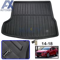 สำหรับ Mazda 3 M3 Mazda3 4Dr ซีดาน2014 2015 2016 2017 2018ด้านหลัง Trunk Liner Cargo Boot Mat ชั้นถาด Protector พรม