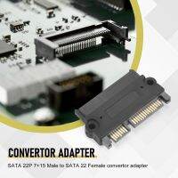 SATA 22P 7 + 15 Male to SATA 22Pin Female Convertor Adapter