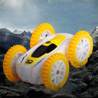 RC Crawler รถ2.4G 4WD RC Off-Road Double-Sided Stunt รถ Mini ขนาด Drift Buggy วิทยุรีโมทคอนลของเล่นแมวชาร์จรถ