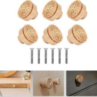 Superior Home Shop Wooden Handles Rattan Drawer Knobs Wardrobe Furniture Handle Kitchen Cupboard Door Handle Dresser Pulls Furniture Hardware