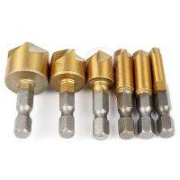 【CW】 6pcs Five tools herramientas ferramentas Chamfer Countersink Set Chamferring 1/4 Inch Hexagonal Shank