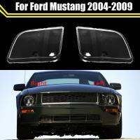 หัวโคมไฟอัตโนมัติปลอกสำหรับ Ford Mustang 2004-2009ฝาครอบไฟหน้ารถฝาครอบโคมไฟแก้วฝาครอบไฟหน้า