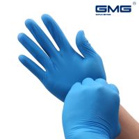 Hot Sale Disposable Nitrile Gloves Blue 100pcs/Lot GMG Cleaning Washing Oil Resistant Food Grade Allergy Free Nitrile Glove