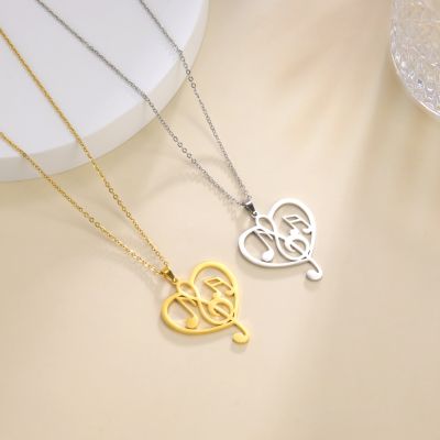 Couple Necklace Love Heart