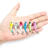 HOOFISH 6ชิ้นล็อต Mini VIB Fishing Lure 3.5G5G7G เหยื่อ Hard ประดิษฐ์ Jig Trout Sequins Trembling Wobbler Pesca Fishing Tackle