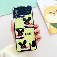 เคสโทรศัพท์ภาพดอกไม้กุหลาบน่ารักสำหรับ Samsung Galaxy Z ฝาพับ4 3 Vivo X ออปโป้ไฟนด์พลิกและ2 Huawei พลิก P50 P50กระเป๋าเคสฝาหลังกันกระแทก