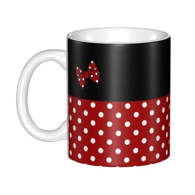 Cartoon Minnie Polkadots Mugs Custom Anime Animated characters Coffee Ceramic Mug Cup Creative Present