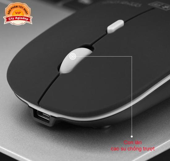 Chuột không dây siêu xịn chuột bluetooth và usb wifi 2 trong 1cho macbook - ảnh sản phẩm 4