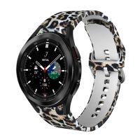 ertgga No Gaps Floral Print Band For Samsung Galaxy Watch 3 41mm Watch 4 classic 46mm 42mm 44mm 40mm Smartwatch Sport Silicone Bracelet