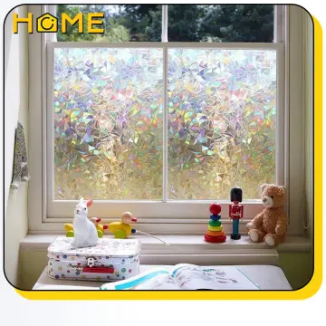 Adhesive-free stained glass stickers Decorative Privacy Window