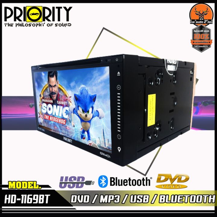 priority-dvd-1169ml-เครื่องเสียงรถยนต์-จอ-2din-มีบลูทูธ-วิทยุติดรถยนต์-ต่อกล้องถอยได้หน้าจอ-6-95นิ้ว-วิทยุ-dvd