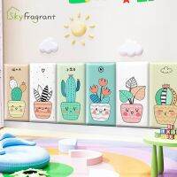 Soft Bag Anti-collision Wall Stickers Self Adhesive Cartoon Plant Pot Tatami Bedside Skirting Wall Decoration For Kids Rooms