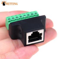 ❀✿ 1pc RJ45 Female to Screw Terminal 8 Pin Connector Ethernet Cable Extender Adapter Computer Related Connection and Connectors