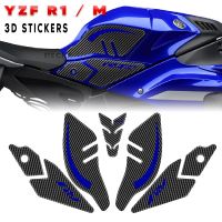 3D Motorcycle Resin Epoxy Sticker Side Tank Pad Anti Scratch Decal Non-slip TankPad For Yamaha YZF R1 R1M YZFR1 M 2020 2022