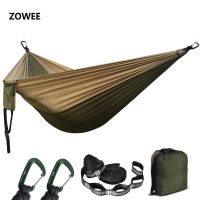 Dropshipping Parachute Nylon Camping Hammock Outdoor Camping Hammocks Double Person Portable Swing Hammock