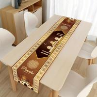 Ramadan Decoration Table Runner Linen Table Cloth Home Decoration N7U9