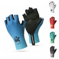 hotx【DT】 Men Cycling Gloves Half Non-slip Breathable Motorcycle MTB Fishing