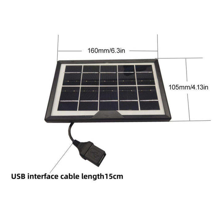 pcbfun-พลังงานแผงโซล่าอย่างต่อเนื่องสำหรับกล้องแบตเตอรี่แบบชาร์จไฟได้5v-แผงเซลล์แสงอาทิตย์-usb-พอร์ตกับไมโคร-usb-แผงโซล่า