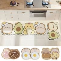 Anti-Slip Kitchen Floor Mats Cartoon Bath Foot Mat Absorbent Bathroom Entrance Doormat Soft Kitchen Rug Decor Alfombra Cocina