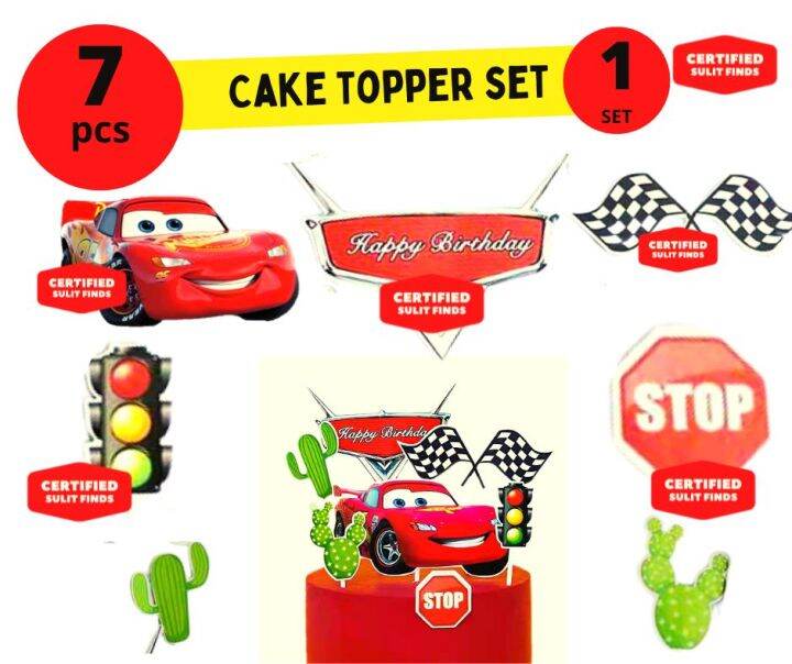 Cars Cake Topper Cars Cake Topper Birthday Cup cake Stand for Birthday