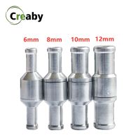 One Way Check Valve Aluminium Alloy Fuel Non Return Check Valve Petrol Diesel for Car Automobile Oil Water Pumps 6 8 10 12mm Valves