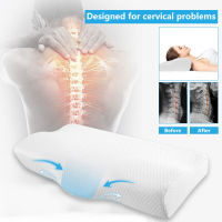 Orthopedic Memory Foam Pillow Slow Rebound Does Not Collapse Soft Memory Sleep Pillow Butterfly-shaped Relaxation Cervical Spine