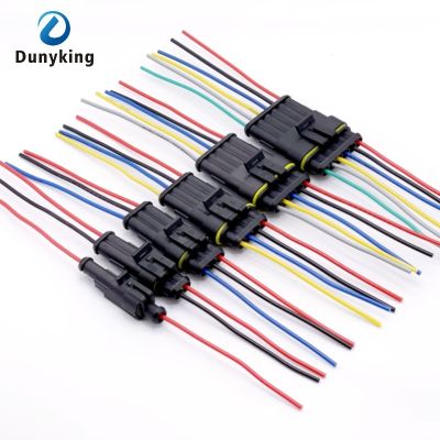 ✔☽♗ 1/2/3/4/5/6 Pin Way Car Waterproof Electrical Auto Connector Male Female Connector Plug Wire 18 AWG harness for Car Motorcycle