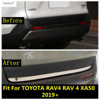 ด้านหลังหางประตู Trunk Gate Strip ตกแต่งฝาครอบ Trim อุปกรณ์เสริมสแตนเลสภายนอกสำหรับ TOYOTA RAV4 RAV 4 XA50 2019 - 2022