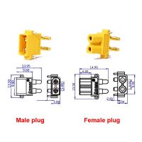 10PCS Amass XT30PW Right Angle Plugs Connectors Male Female PCB Board Plug For RC Aircraft UAV Drone Accessories