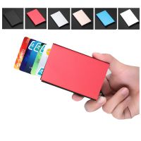 Credit Card Holder Aluminium Alloy Id Card Holder Anti Rfid Blocking Bank Card Holder ID Bank Card Case Rfid Protection Card Holders