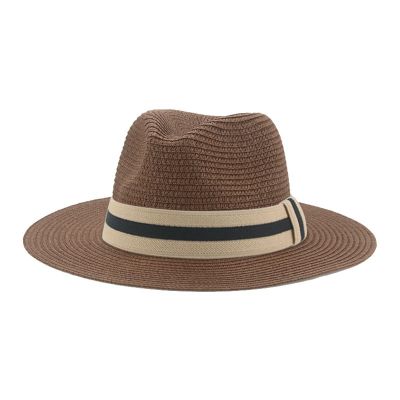 【CC】 Women  39;s Hat Panamas Hats for Men Band Beach Sombreros De Mujer