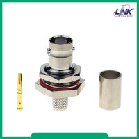 Link UC-0036 BNC JACK RG 6, (Female) Bulkhead, CRIMP Typeคีมบีบแน่น UC-8116