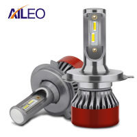 AILEO 2PCS MINI H7 LED H4 H11 H8 HB4 H1 HIR2 9012 9005 HB3 Auto Car Headlight Bulb Car Accessories 6000K 4300K led fog light 12v