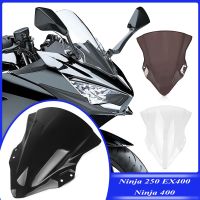 For Kawasaki Ninja 250 400 EX400 2018 2019 2020 Motorcycle Windshield Windscreen Wind Screen Shield Deflectors Protector Cover