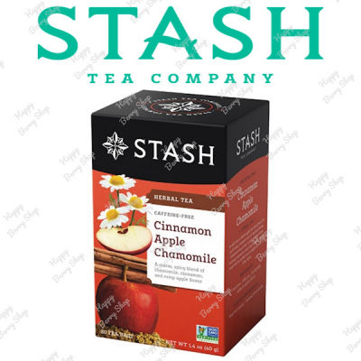 ชาสมุนไพรไม่มีคาเฟอีน STASH Cinnamon Apple Chamomile Herbal Tea ชาอบเชย แอปเปิ้ล คาโมมายล์ 20 tea bags ชารสแปลกใหม่ นำเข้าจากประเทศอเมริกา พร้อมส่ง