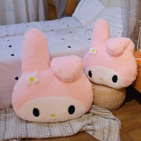 Sanrio ตุ๊กตากระต่ายหมอนนุ่มยัดไส้เมโลดี้ที่มีคุณภาพสูงน่ารักสำหรับเด็กตุ๊กตาผ้ากำมะหยี่ของเล่นมาพร้อมกับการนอนหลับ