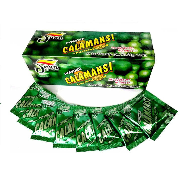 1 BOX JUAN CALAMANSI JUICE POWDER 48pcs Authentic Philippine Lemon