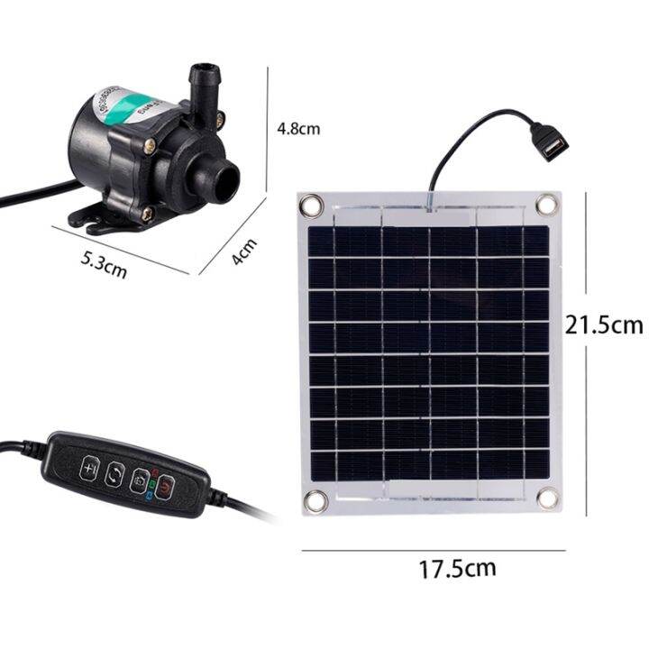 mini-solar-water-pump-10w-12v-brushless-solar-panel-kit-black-for-fish-water-pool-garden-decoration