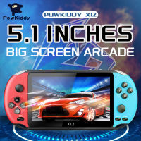 Powkiddy X12P 5.1Inch Screen Handheld Game Console 8G Bit HD 3000+ Retro Games Kid Video Retro Portable Consoles