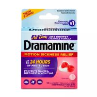 ?พร้อมส่งที่ไทย? Dramamine Motion Sickness Relief All Day Less Drowsy   นำเข้า แท้ 100%