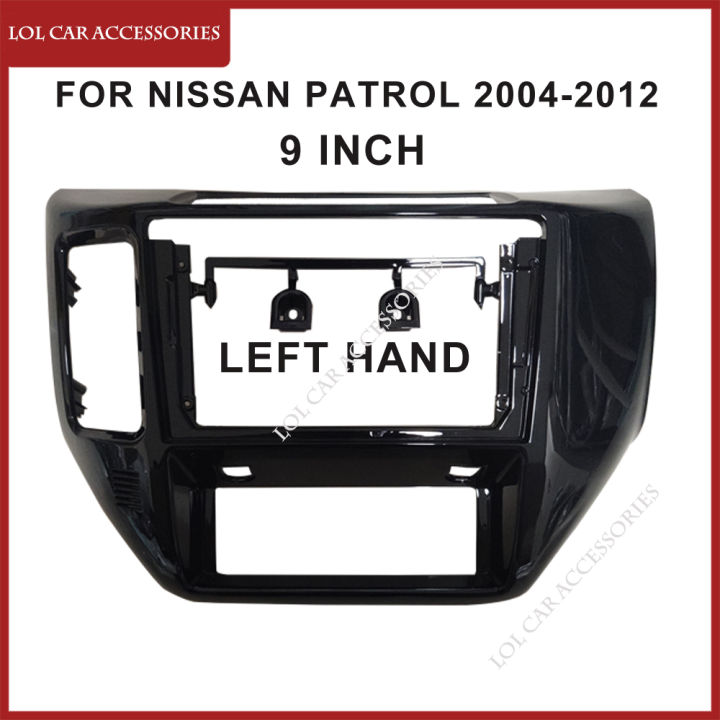 9นิ้วสำหรับ-nissan-patrol-v5-y61-2004-2012รถวิทยุ-android-mp5-player-fascia-2din-หัวหน่วยสเตอริโอ-dash-แผงกรอบ