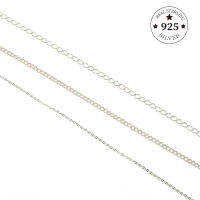 50ซม.925 Sterling Silver Findingsรูปไข่โซ่ข้อเปิดหางExtender ChainสำหรับDIYสร้อยคออัญมณีสร้อยข้อมือ